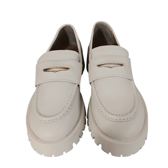 NEW Steve Madden Womens Lawrence Slip On Leather Loafers Chunky Heel Size 11M - Picture 3 of 7